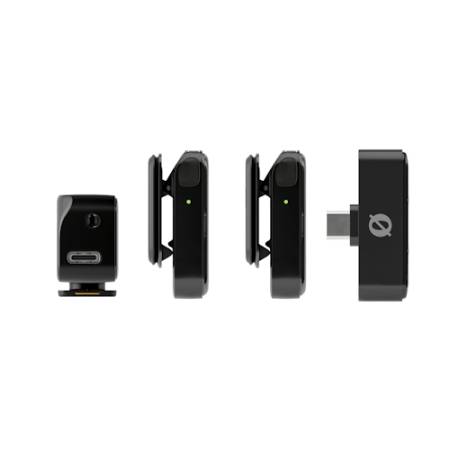 RODE Wireless Micro Camera Kit - zestaw, bezprzewodowy system audio, 2x mikrofon krawatowy (USB-C + 3.5mm TRS do aparatu, 24-bit)